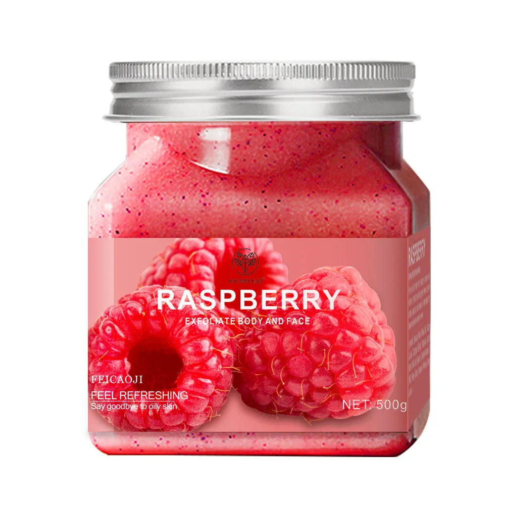Custom Logo Natural Skin Care 100% Organic Exfoliate Fruit Face Body Scrub
