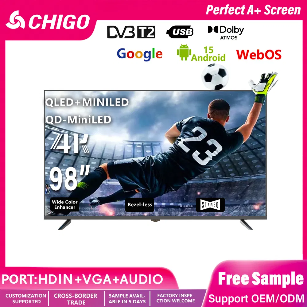 2025 New 43 Inch 3D LED TV by Chigo with Bright Colors