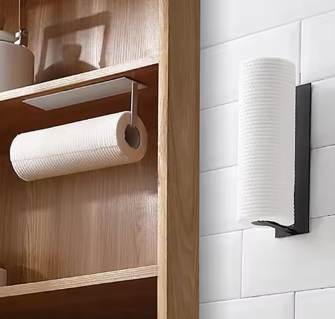 Kitchen Under Cabinet Stainless Steel Paper Towel Storage Holder Kitchen Organizer Wm-1