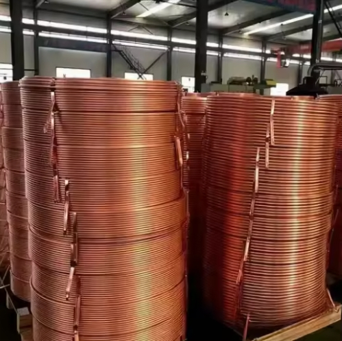 Copper Tube 1/4"+3/8"X30 Meters Used in Solar Water Heater Circuits