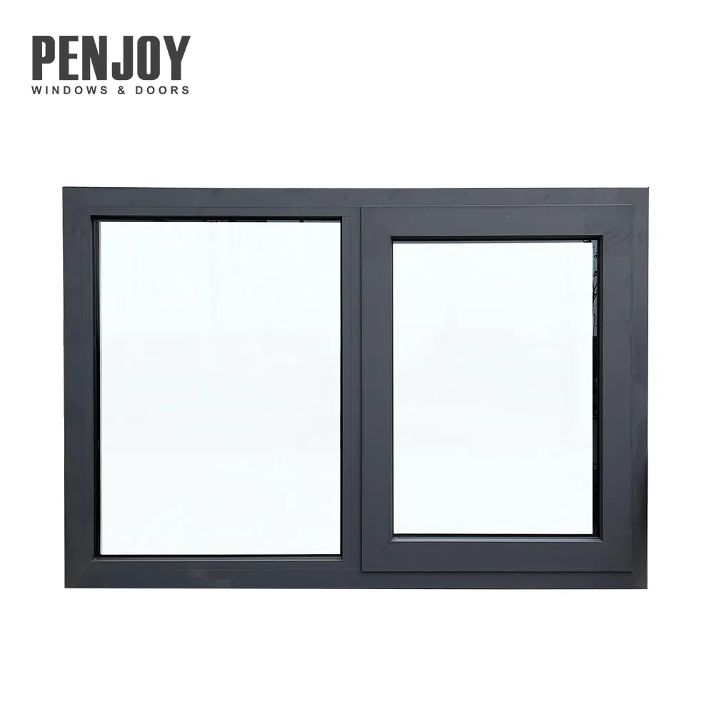 Penjoy New Design Timber Reveal New Zealand System Aluminum Outward Opening Window