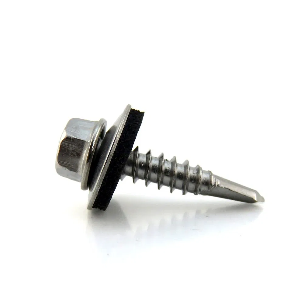 Stainless Steel Hex Washer Head Self Drilling Screws Roofing Screws for Metal
