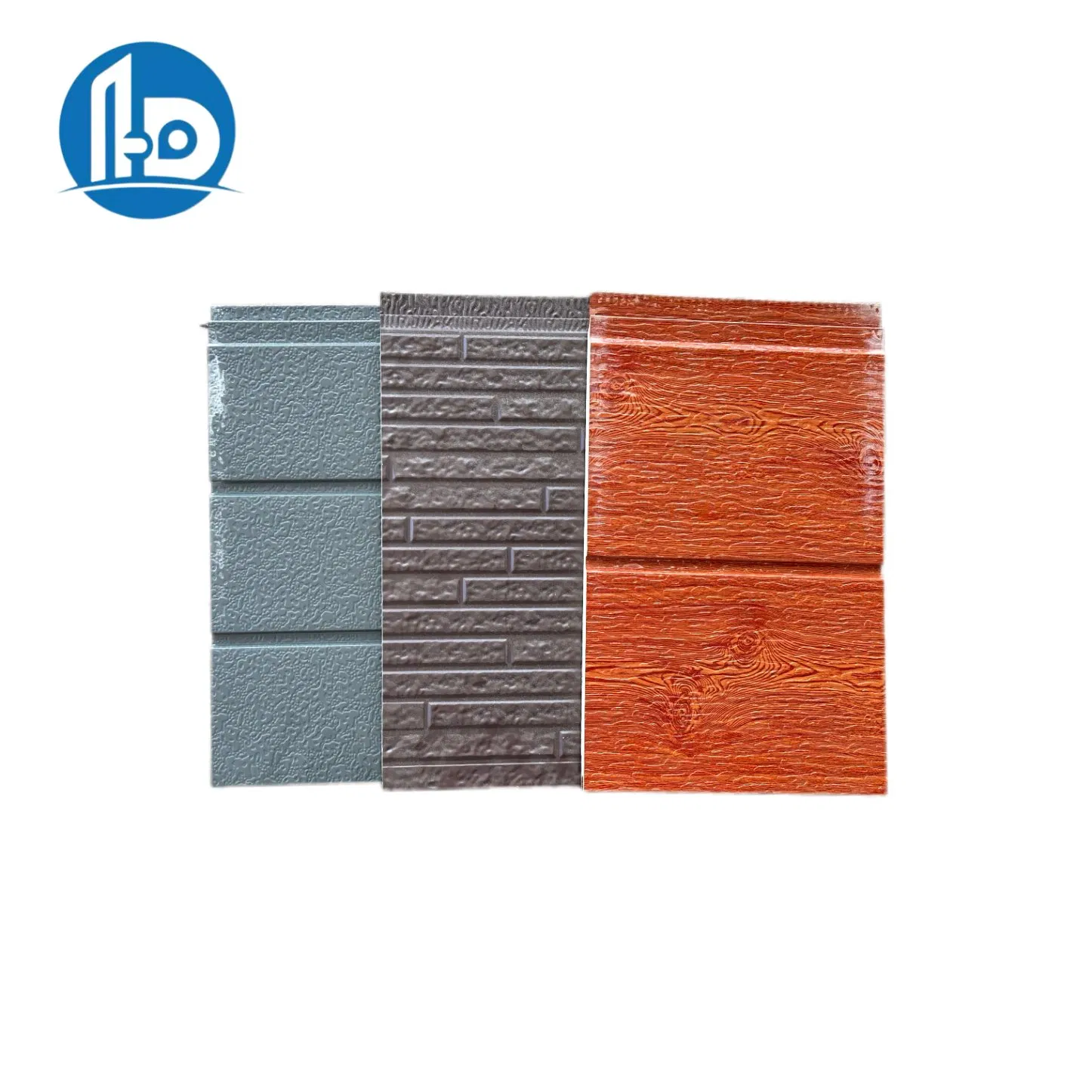 Composite Decorative Panel Polyurethane Sandwich Exterior Wall Insulation Decorative Integrated Panel Light Steel Structure Insulation Panel 38.3cm Wide