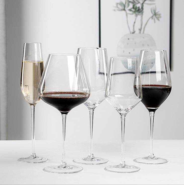 Hand Made Mouth Blown Champagne Glasses Lead Free Crystal Glass Wine Goblet Glassware Red Wine Glasses