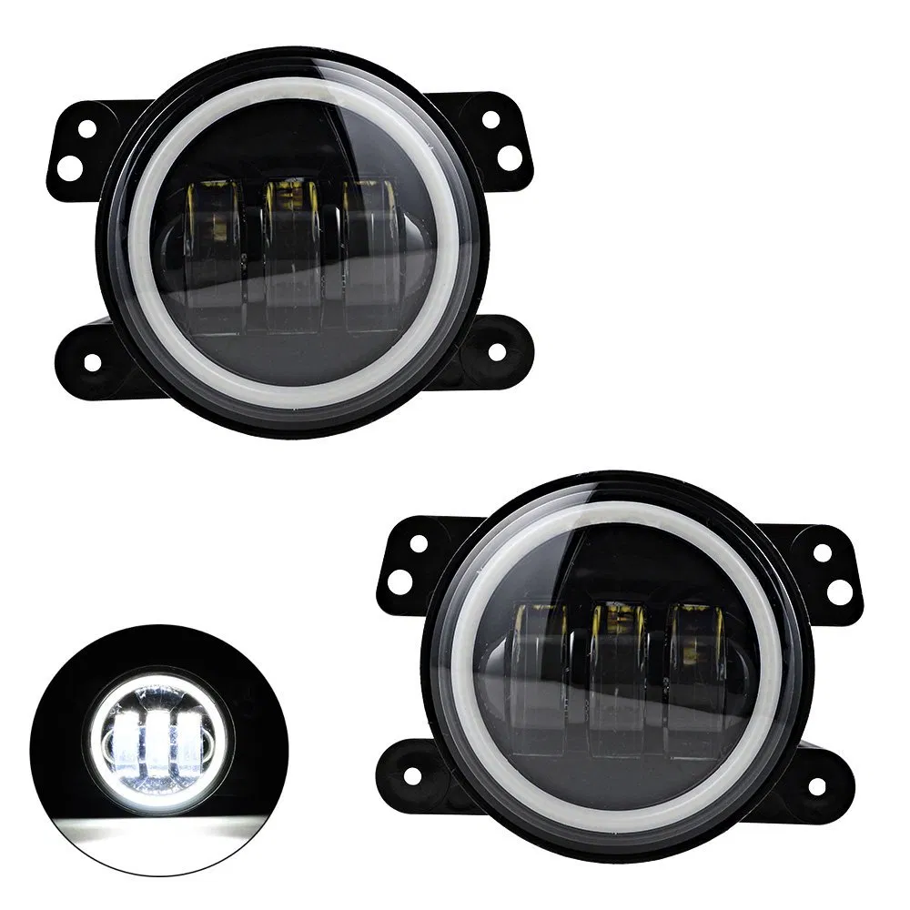 30W LED противотуманная фара 4 дюйма с DRL для Jeep Wrangler