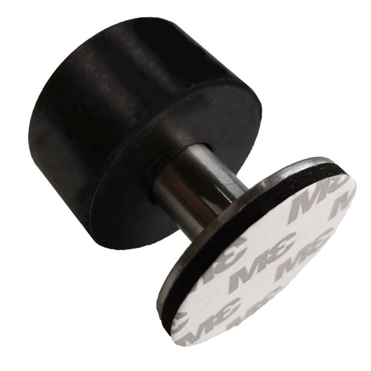 Door Stop Floor Mount Adhesive Catch 40mm Door Door Stop Buffer with Black Rubber