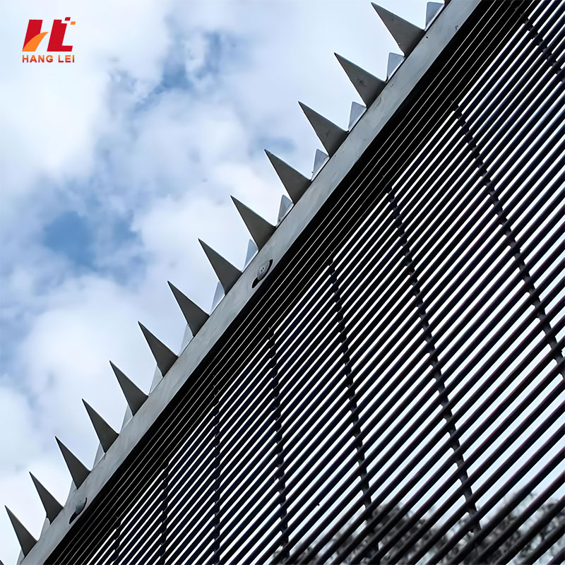 Clear View Galvanized 358 Security Mesh Fence for Visual Surveillance and Intrusion Prevention in Commercial Industrial and Institutional Applications