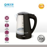 Quick-Boil 1.0L PP Kettle with Overheat Protection