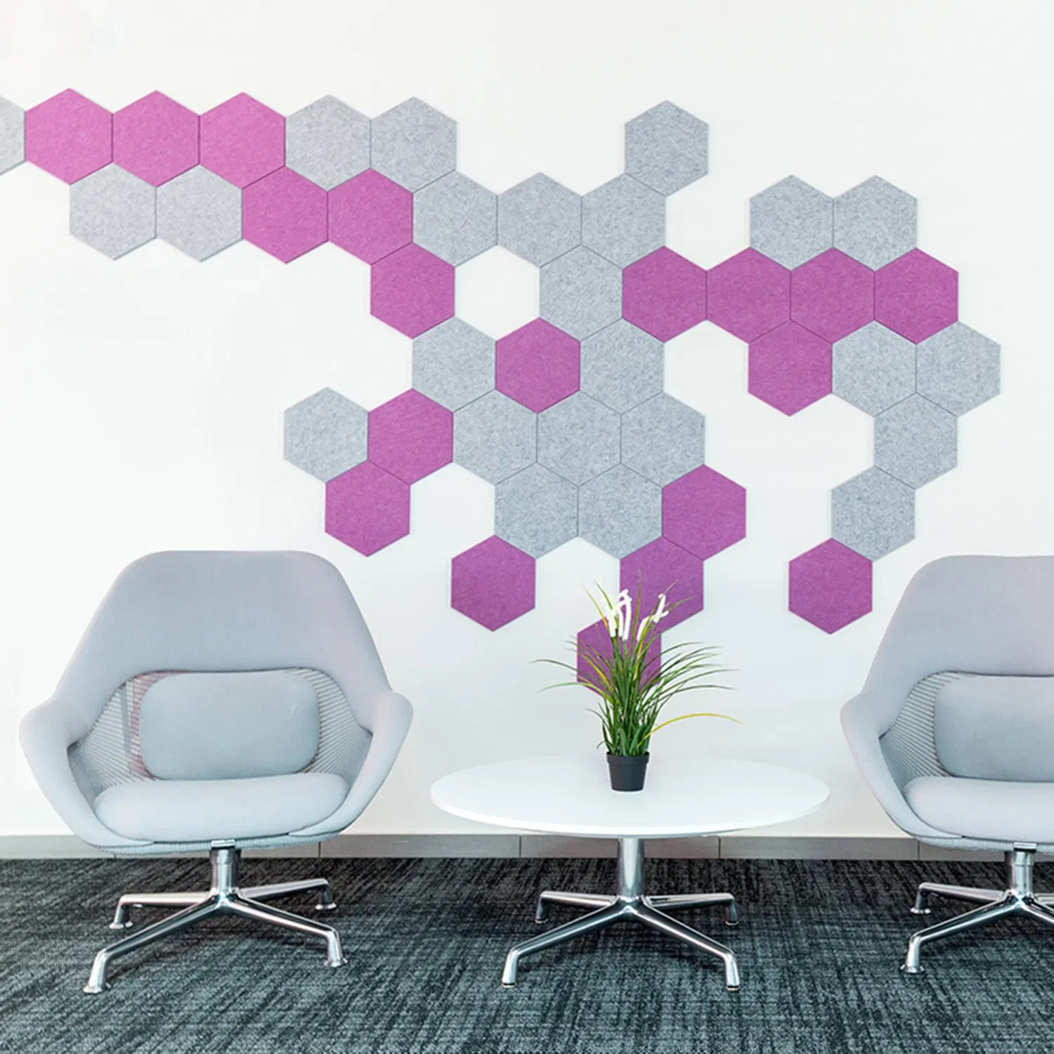 12mm in Stock Cheap Pet Polyester Fiber Felt Wall Board