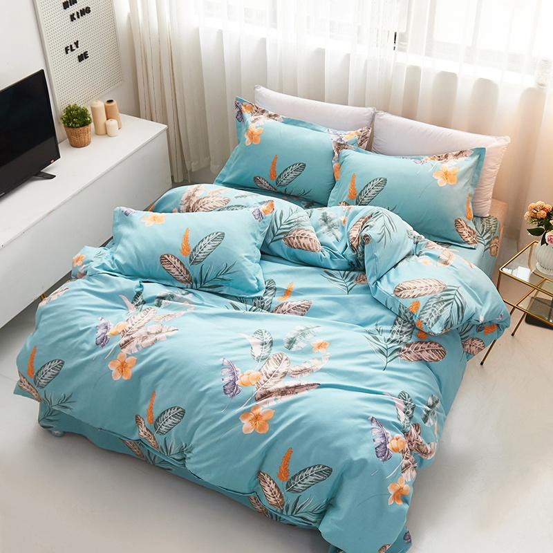 130GSM Super Soft Fabric Polyester Microfiber Geometry Print Marble Bed Linen Bedding Duvet Cover