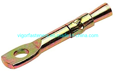 High Quality Tie Wire Anchor Yellow Zinc Plated Ceiling Anchor with Eye Ceiling Concrete Bolt