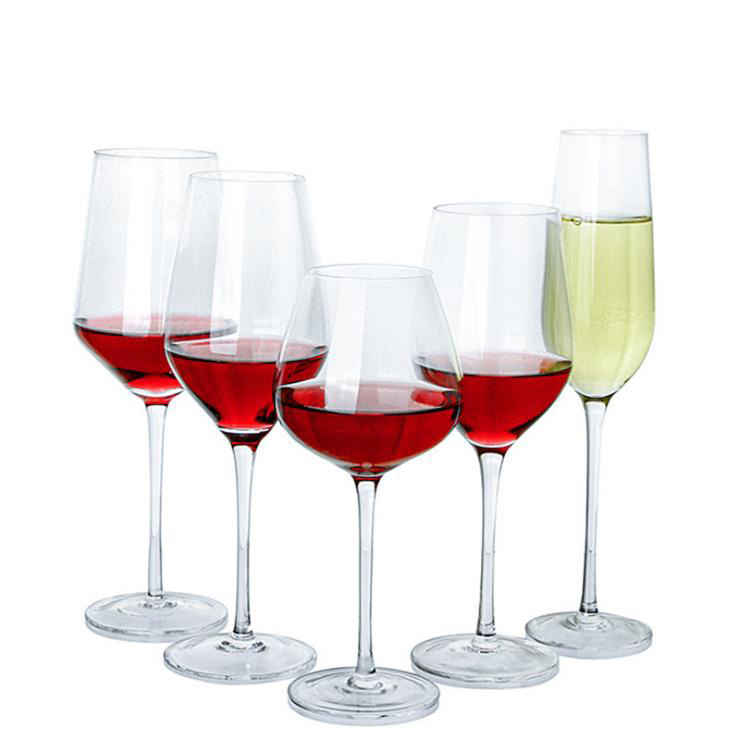 Hand Made Mouth Blown Champagne Glasses Lead Free Crystal Glass Wine Goblet Glassware Red Wine Glasses
