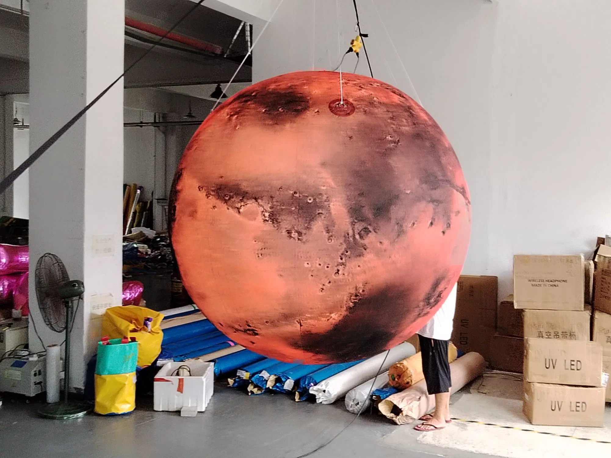 Mars-Themed Inflatable Balloon for Space Decoration