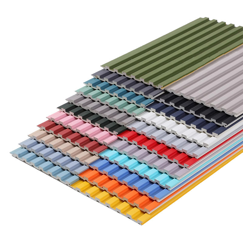 Warehouse Wall Panel Easy to Install WPC Cladding Panel WPC Decor Realistic Wood Grain for Construction