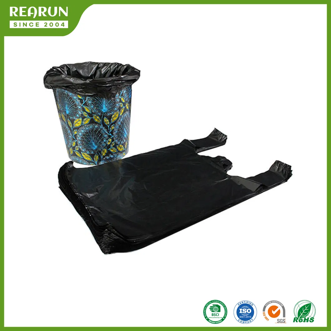 Мусорные пакеты 13 галлонов черные с завязками