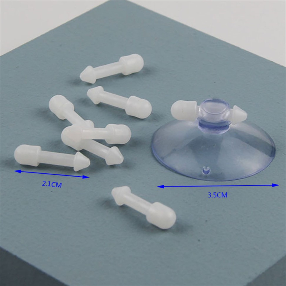 Transparent Small Suction Cup in 35mm Diameter PVC Mushroom