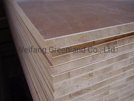1220X2440X18mm Pine Wood Core Block Board with Okume Film