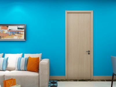 Modern Solid Wood Slab Door 45mm-50mm Thick Slab Door for Interior Rooms Made in China