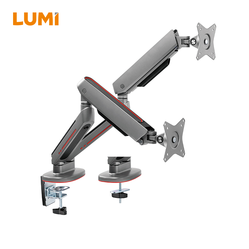 Алюминиевый кронштейн для двух мониторов