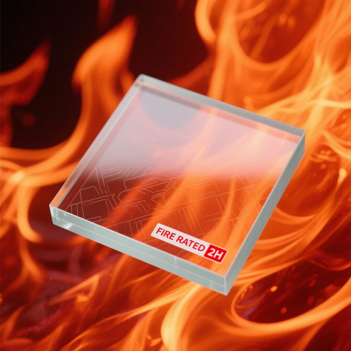 Heat Resistance Tempered Glass Fire Safety Glass