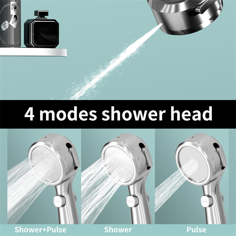 Hot Digital Bathroom Smart Temperature Display ABS Spray Massage Rain Shower Rainfall Shower Head