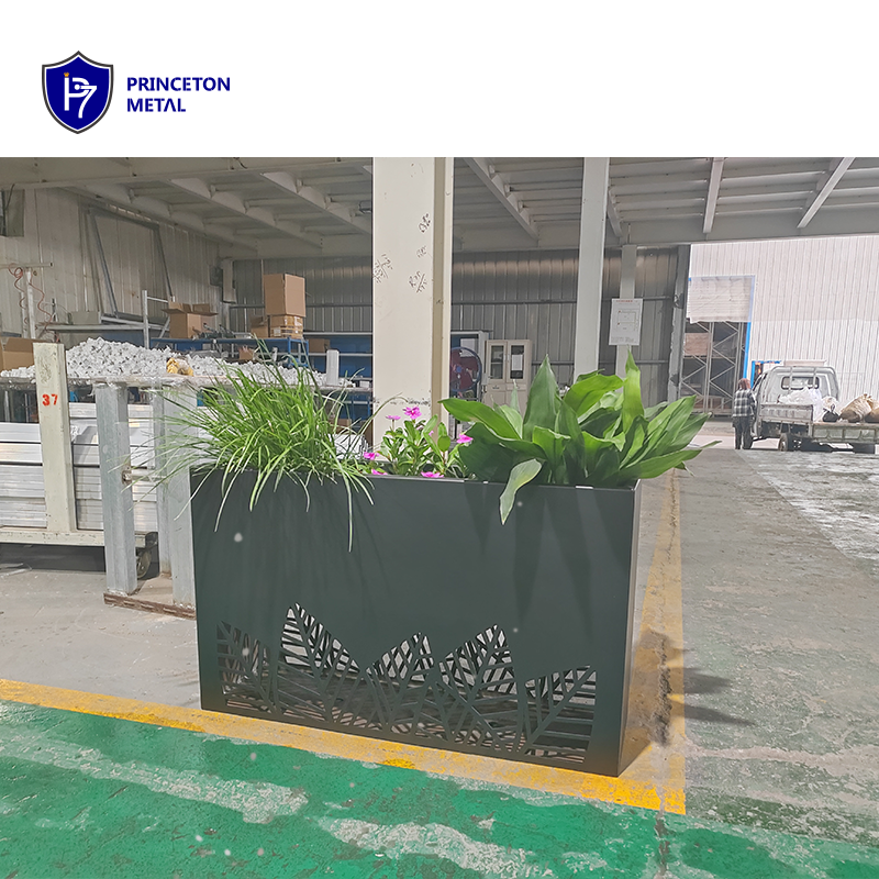 Горшок для растений алюминиевый уличный барьерный