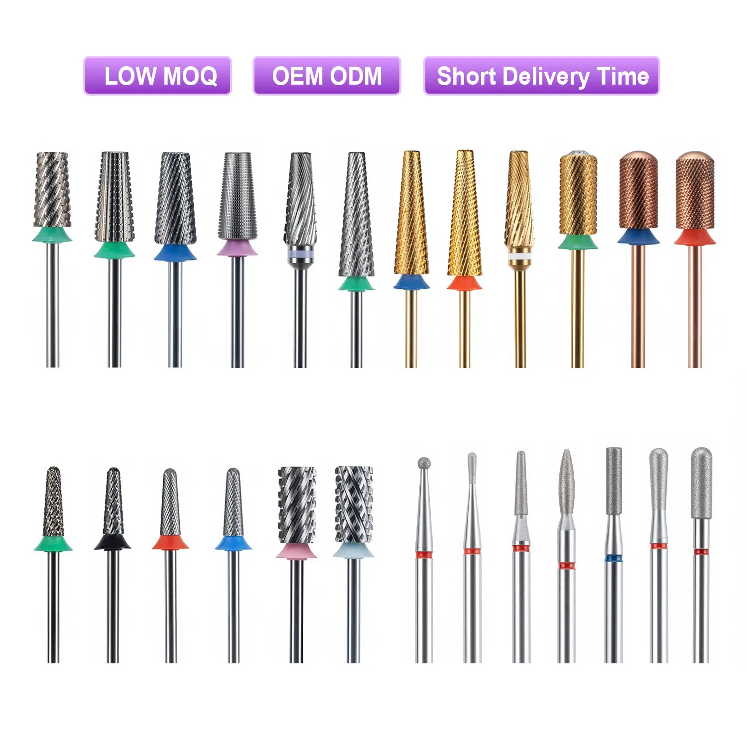 Wholesale Nail Drill Bit Diamond Tungsten Carbide Tapered Barrel Cut Nail Bit Drill