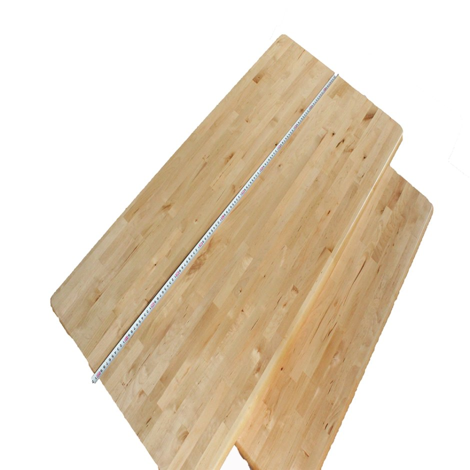 Moisture-Proof Finger Joint Worktops, Fine Polish, Climate Adaptive, Loft Dining Tables