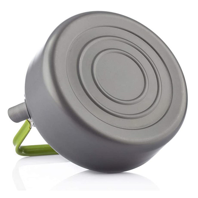 Портативный алюминиевый чайник 0.6 л для походов и пикника