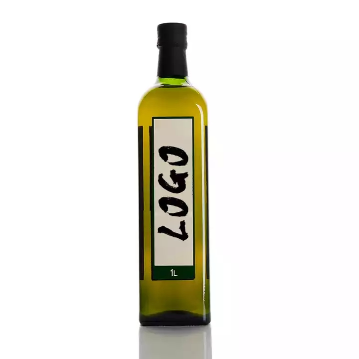 Hot Sale Frosted Clear 100ml 250ml 500ml Glass Olive Oil Bottle with Aluminum Cap Set