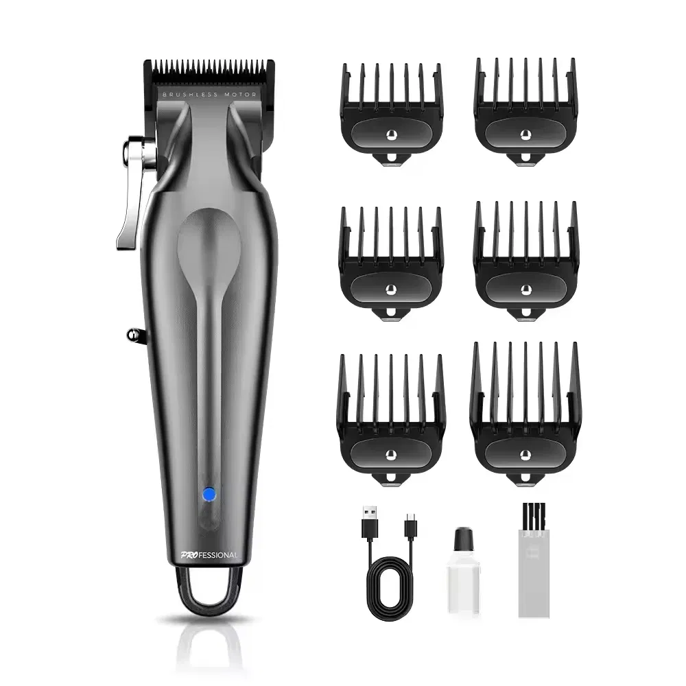 Professional Adjustable Cutter Head Electric Barbershop Trimmer Rechargeable Hair Clipper