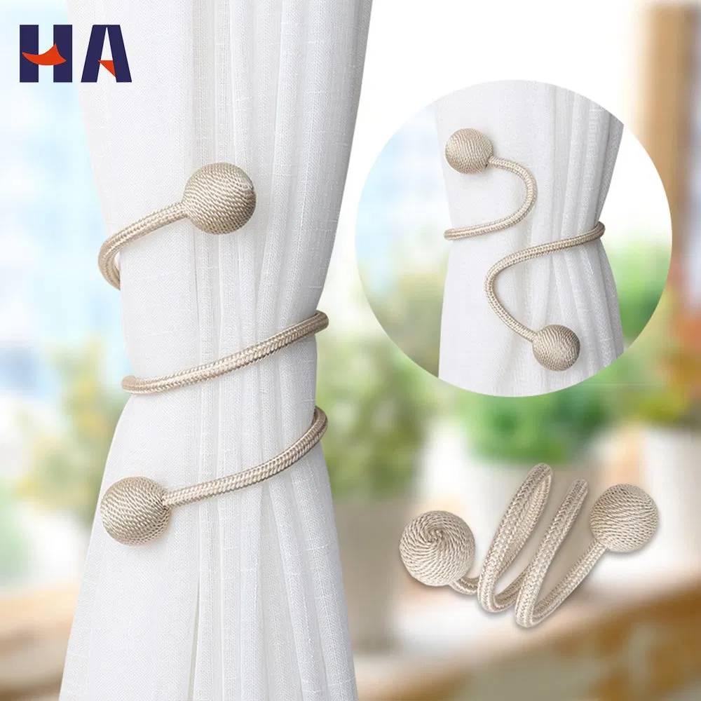 High Quality Modern Customized Colors White Curtain Accessories Tiebacks Hook Buckle Tieback Black for Draperies Decorative