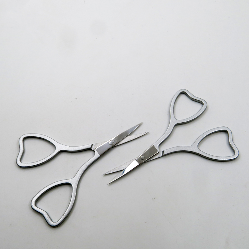 OEM Your Logo Beauty Makeup Scissors Facial Trimming Tweezers Portable for Promotion Gift