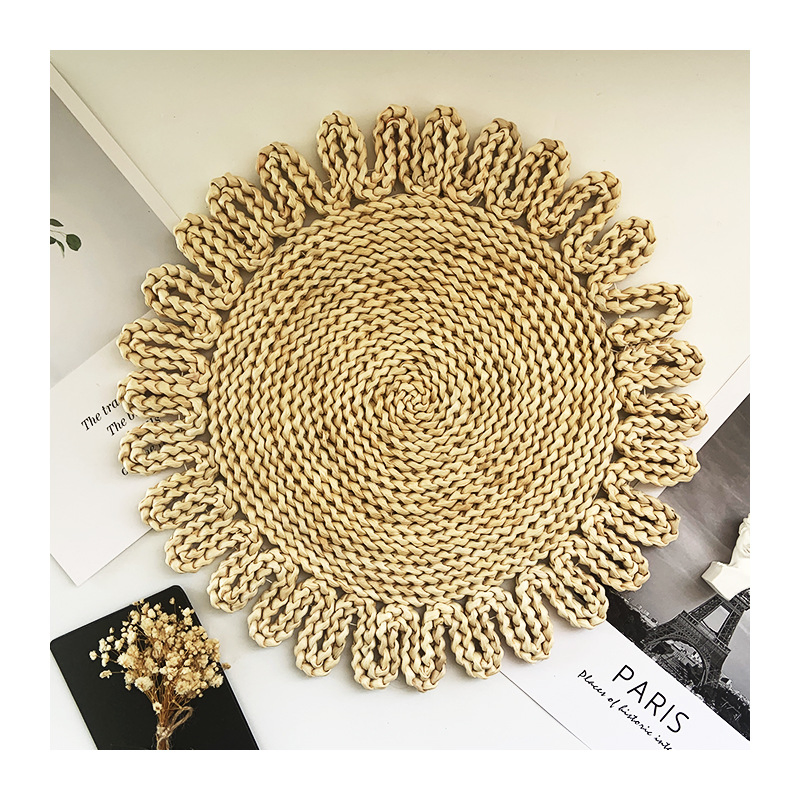 Newstyle Natural Maized Material Table Placemat in Round Shape