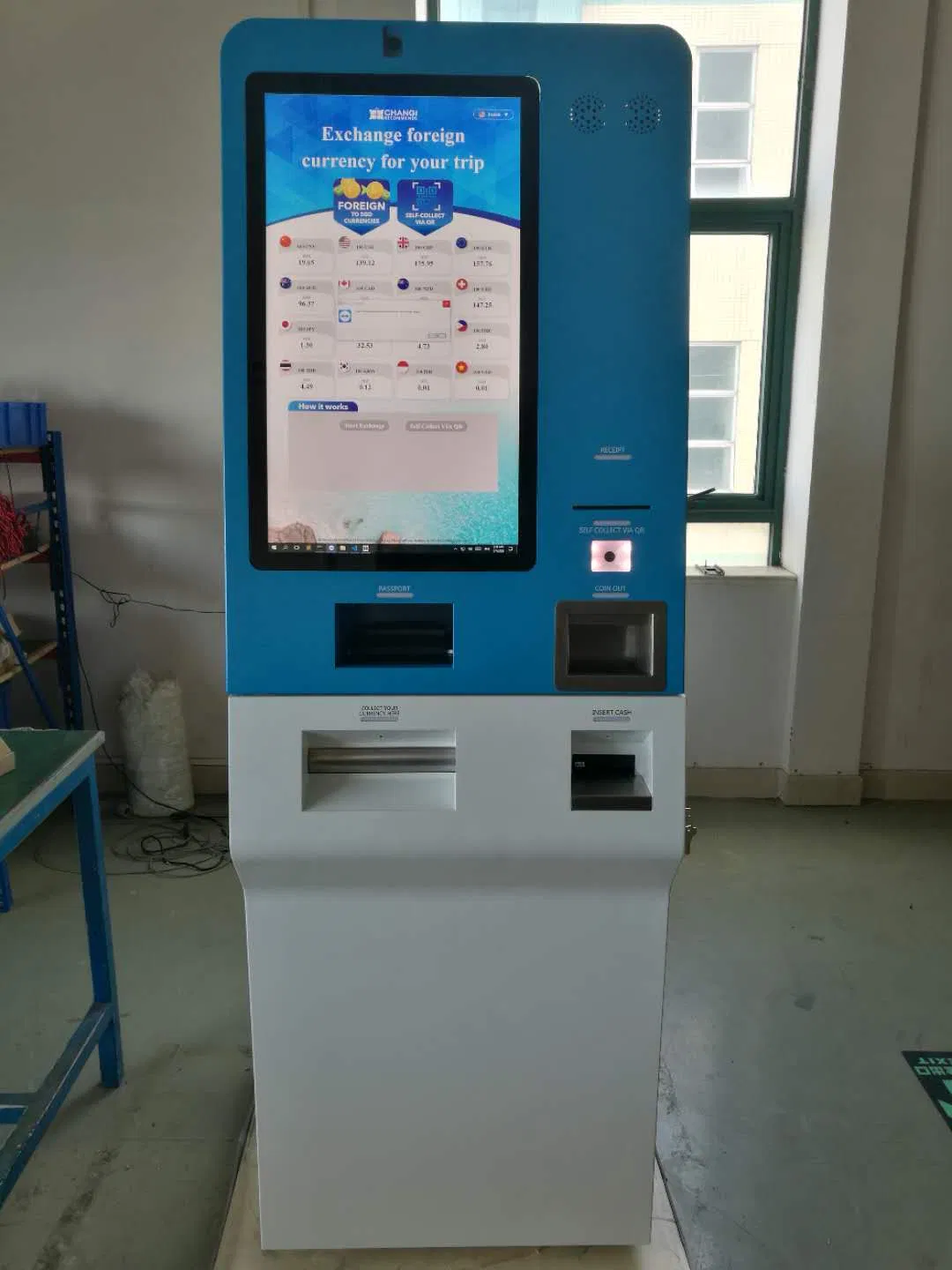Highly Security Currency Exchange Money Kiosk Foreign Currency Exchange Machine