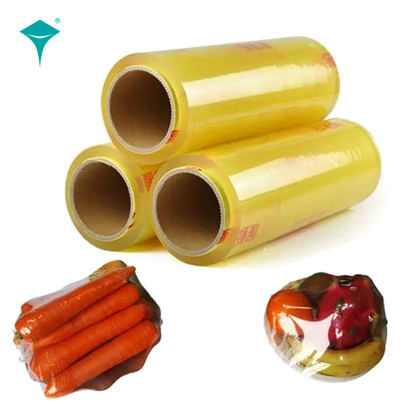 High Quality Food Packing Super Clear Stretch PVC Cling Film Jumbo Roll