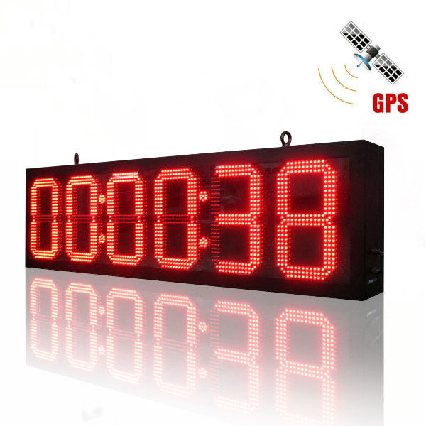 8 Inch 6 Digits White 7 Segment Digital Cock LED Display
