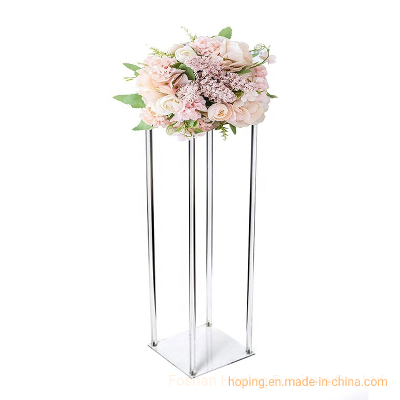 Popular Wedding Decoration Glass Flower Stand for Restaurant Hotel Office Party Shop Home