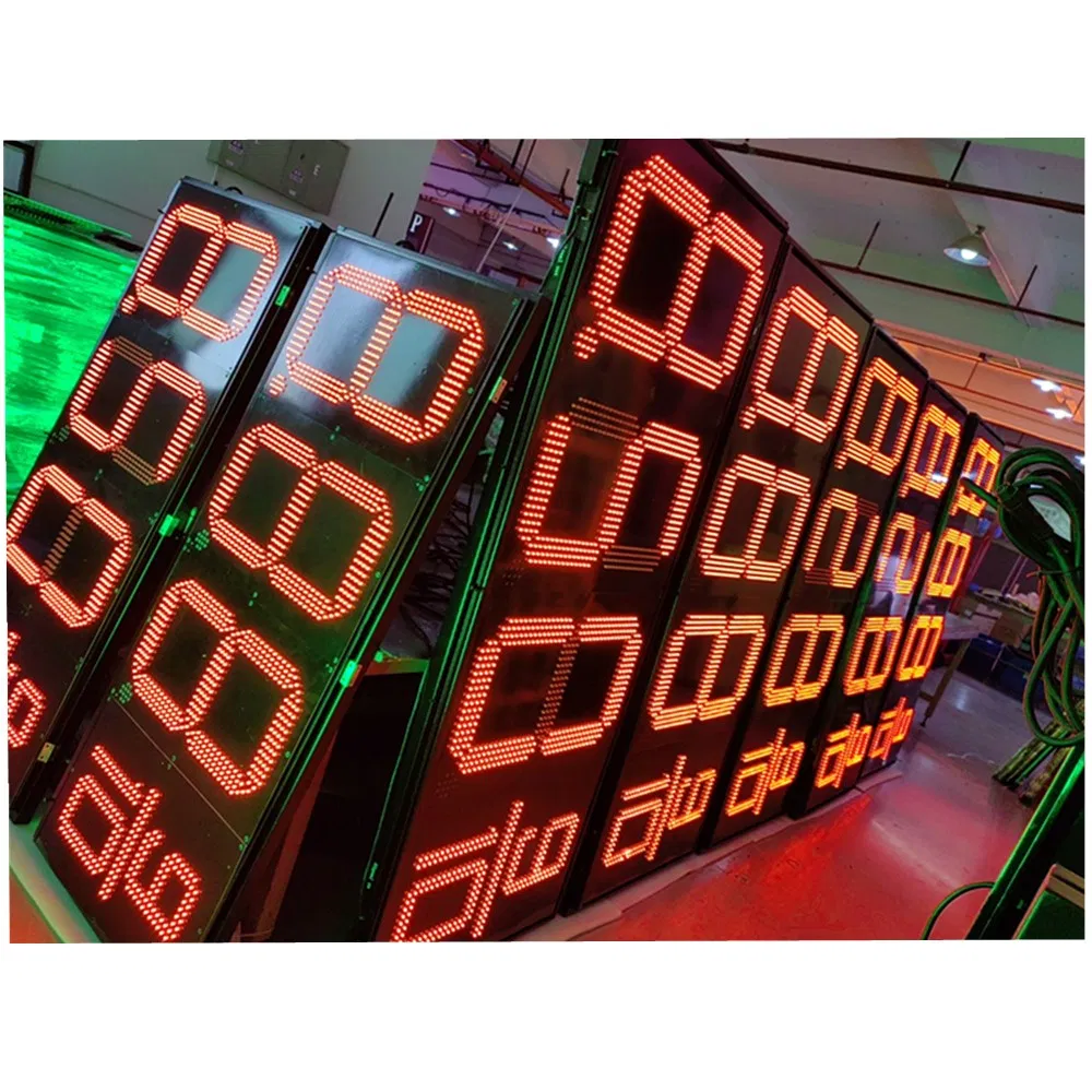 Outdoor 7 Segment LED Gas Station Display Board LED Gas Price Sign for Gas Station