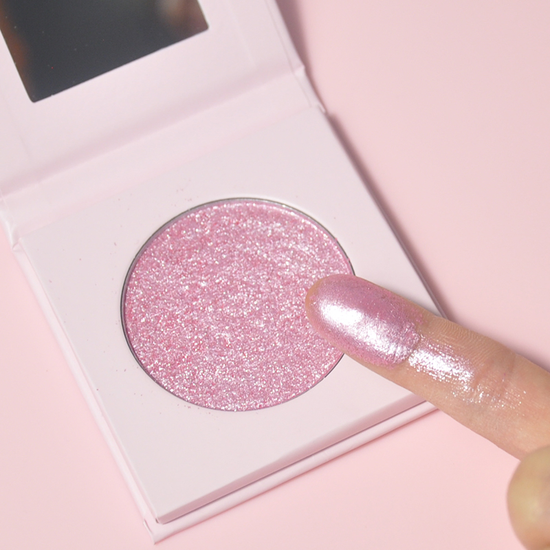 Waterproof Glitter Eyeshadow Glossy Shiny Shimmer Brighten Makeup Pressed Highlighter