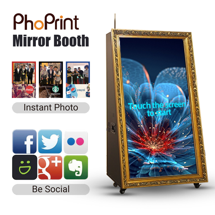 Mirror Photobooth Portable Selfie Digital Wedding Photo Booth Machine