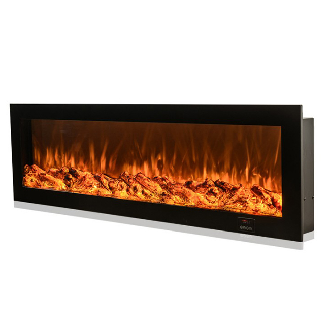 3D Tempered Glass Freestanding Decor Flame Electric Fireplace Electric Heater