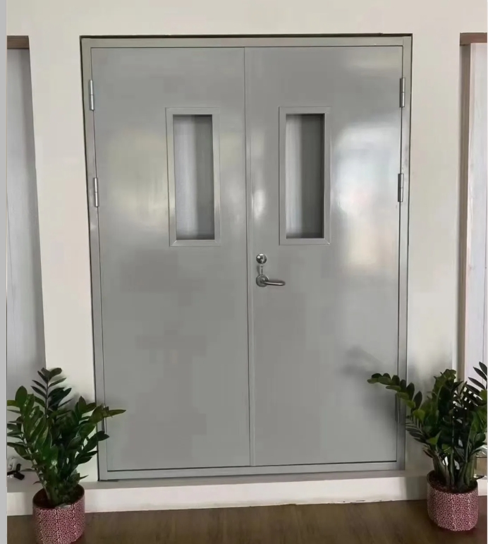 Heavy-Duty Stainless Steel Fire Door for Certified for Hotels & Offices