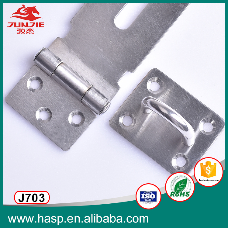 Furniture Cabinet Security Anti-Theft Padlock Hasp Lock Stainless Steel Buckle Hasp Lock with Key J703
