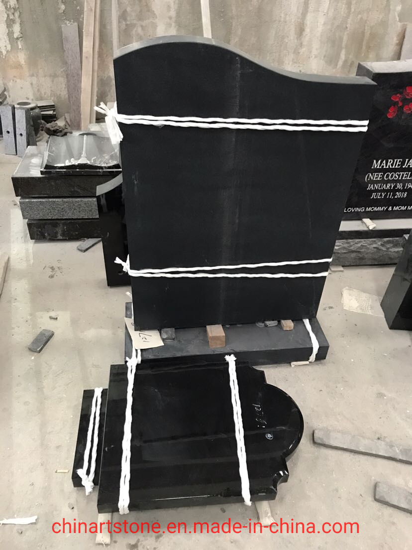 Marble and Granite Simple Tombstone for USA and Europe Market