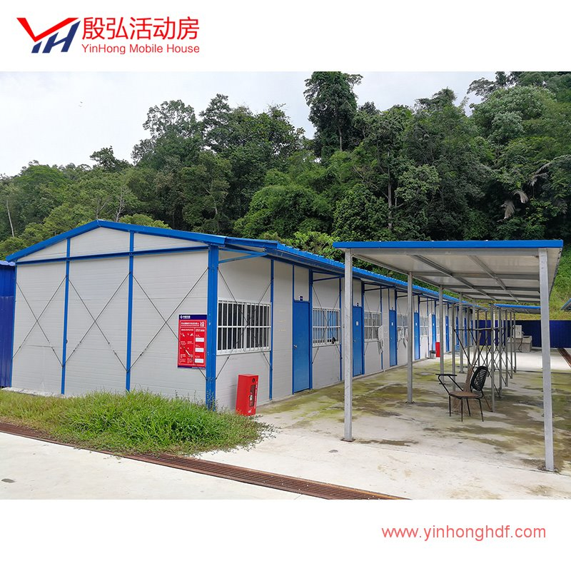 Double Slope Temporary Modular Office Prefabricated Mobile House