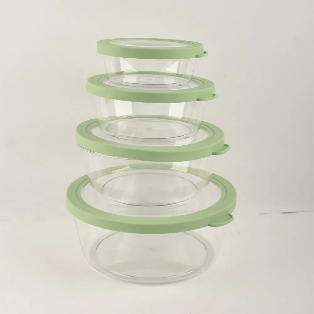 Set of 3 Rectangle Glass Food Storage Picnic Container Salad Lunch Container with Lid for Home