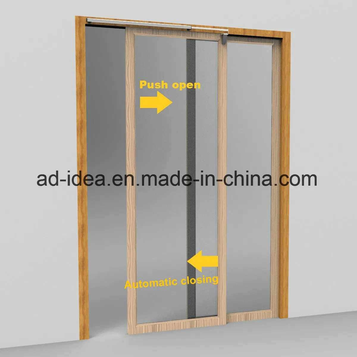 Semi-Auto Sliding Door Closer System Mechanism for Automatic Closing