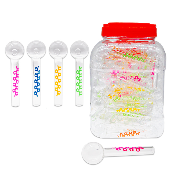 Glass Oil Burner Pipe in Jar Sweet Puff Crack Smoking Water Pipe