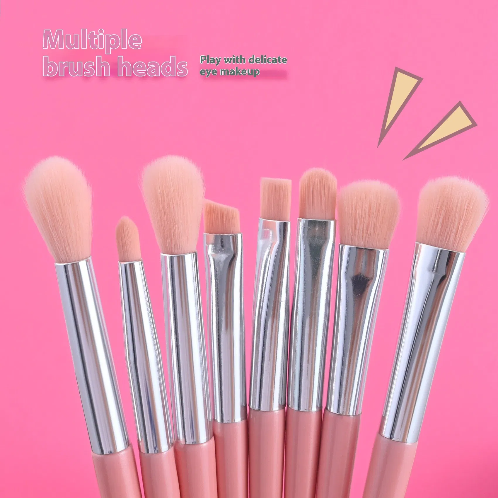 Synthetic Soft Hair Beauty Colorful 12PCS Cosmetic Kit Makeup Brushes Sets